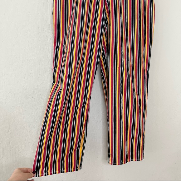 Lazy Oaf Fine Line Striped Straight Leg Dungarees - Picture 5 of 15